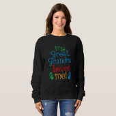 Sweatshirt Enfants Ma grand-mère m'aime grand-fils (Devant entier)