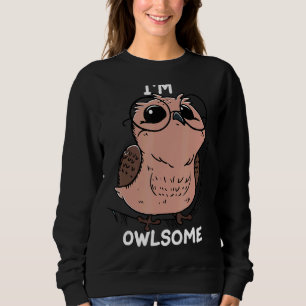Sweatshirt Enfants Owl Girls Boys Pun Plaisanterie Oiseau Je