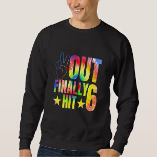 Sweatshirt Enfants Paix dehors Finalement frappé 6 ans 6e ann
