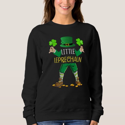 Sweatshirt Enfants Petit Leprechaun Garçons Jour de la Saint (Devant)