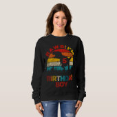 Sweatshirt Enfants Rawr Im 5 Dinosaur 5e anniversaire garçon (Devant entier)