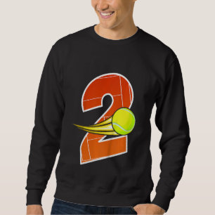 Sweatshirt Enfants Tennis 2e Anniversaire I'm 2 Enfants Birth