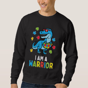 Sweatshirt Enfants Trex Dino Je Suis Un Guerrier Jeune Garçon