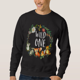 Sweatshirt Enfants Wild One Zoo Anniversaire Safari Jungle An