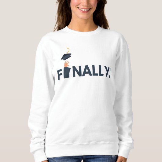 Sweatshirt Enfin Diplômée Femmes (Devant)