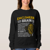 Sweatshirt Engineers Brain industrial engineering Computer ci (Devant)
