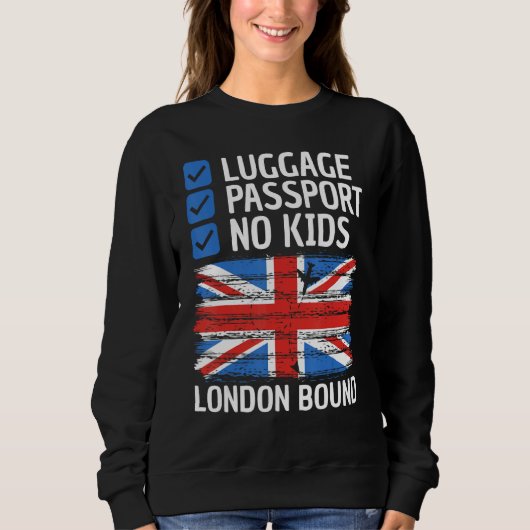 Sweatshirt England United Kingdom UK Travel Vacation Outfit T (Devant)