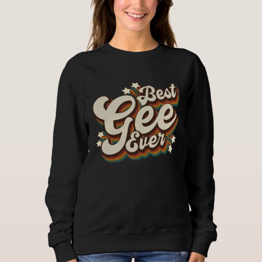 Sweatshirt English Gee Grandpa  Best Gee Ever (Devant)