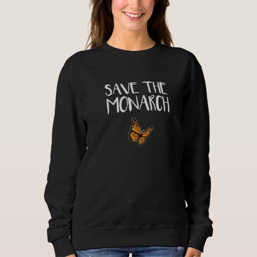 Sweatshirt Enregistrer Le Papillon Monarque (Devant)