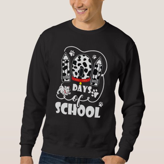 Sweatshirt Enseignant 100 jours d'école repère le 100e jour D (Devant)