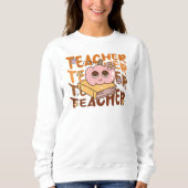 Sweatshirt Enseignant Citrouille rétro | Classe d'automne (Devant)
