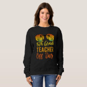 Sweatshirt Enseignant de 5e année Vacances de travail d'été C (Devant entier)