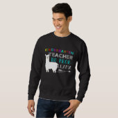 Sweatshirt Enseignant de jardin d'enfants No Pro Llama Retour (Devant entier)