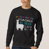 Sweatshirt Enseignant de jardin d'enfants No Pro Llama Retour (Devant)