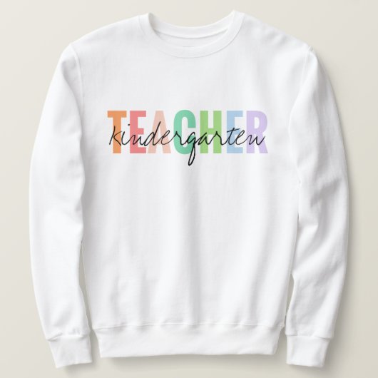 Sweatshirt Enseignant de jardin d'enfants Unisex (Design devant)