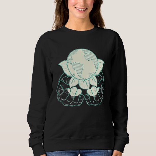 Sweatshirt enseignant de la journée de la terre (Devant)