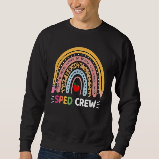 Sweatshirt Enseignant de l'éducation spéciale équipage de vit (Devant)