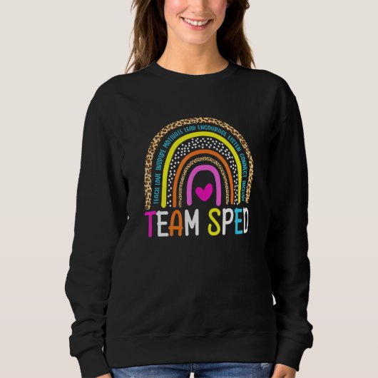 Sweatshirt Enseignant de l'éducation spéciale Spire Leopard B (Devant)
