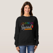 Sweatshirt Enseignant De L'Équipe De Conseillers Retourner À (Devant entier)