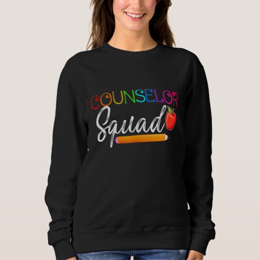 Sweatshirt Enseignant De L'Équipe De Conseillers Retourner À (Devant)
