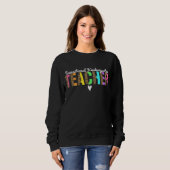Sweatshirt Enseignant de maternelle transitoire Leopard Tk Te (Devant entier)