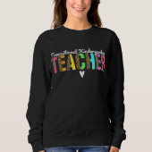Sweatshirt Enseignant de maternelle transitoire Leopard Tk Te (Devant)