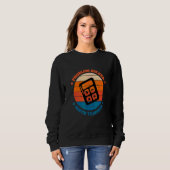 Sweatshirt Enseignant de Mathématiques Résolveur de Problèmes (Devant entier)