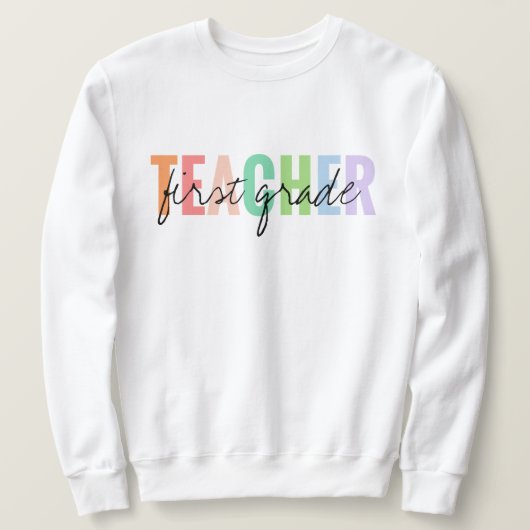 Sweatshirt Enseignant de première année Unisex (Design devant)