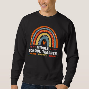 Sweatshirt Enseignant du collège instruire la motivation Insp