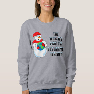 Sweatshirt Enseignant en géographie cool