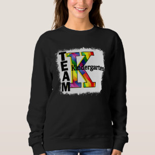 Sweatshirt Enseignant et Etudiante Bleached Kindergarten Back