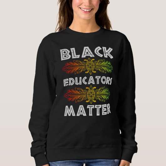 Sweatshirt Enseignant noir Africain-Américain Black Hist (Devant)
