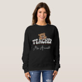 Sweatshirt Enseignant personnalisé conception de style Rétro (Devant entier)