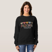 Sweatshirt Enseignant Préscolaire Retour à l'école (Devant entier)