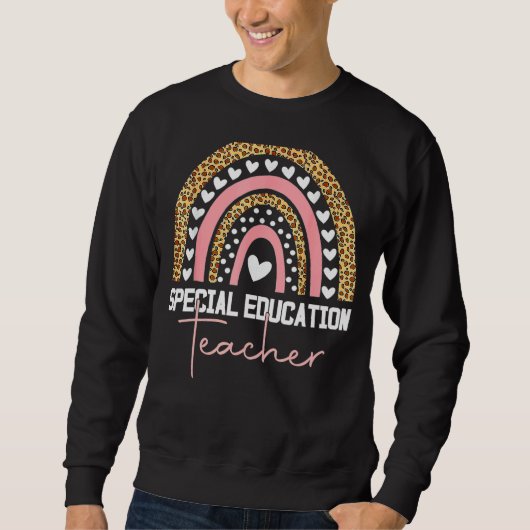 Sweatshirt Enseignant Spécial Sped Ed Sped Leopard Rai (Devant)
