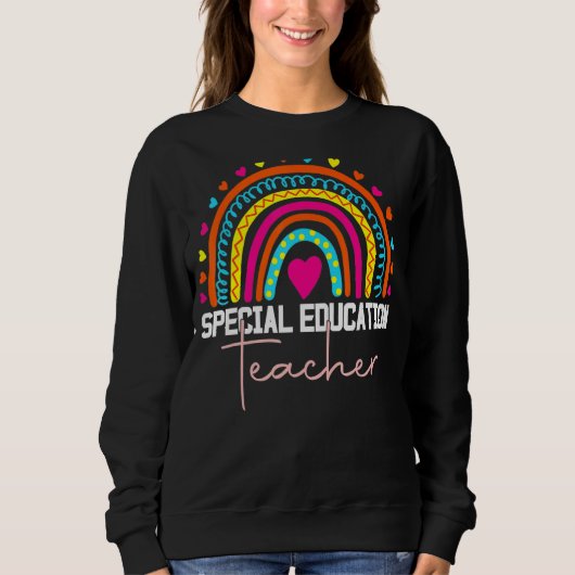 Sweatshirt Enseignant Spécial Sped Ed Sped Leopard Rai (Devant)