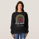 Sweatshirt Enseignant Spécial Sped Ed Sped Leopard Rai (Devant entier)