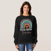 Sweatshirt Enseignant Spécial Spirate Ed SPED Leopard Rai (Devant entier)