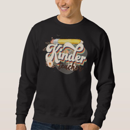 Sweatshirt Enseignant super Hippy Kinder Enseigner l'amour In (Devant)