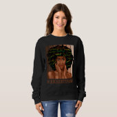 Sweatshirt Enseignante de 3e année Afro Africaine Américaine (Devant entier)