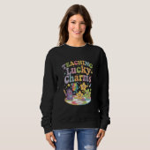 Sweatshirt Enseignement Lucky Charms Enseignant St Patricks D (Devant entier)