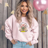 Sweatshirt Enseigner. Amour. Regardez-Les Croître. Élégant pe