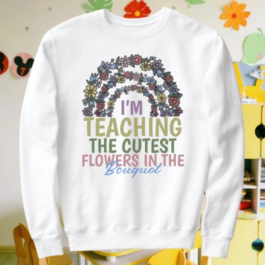 Sweatshirt Enseigner Boho Floral