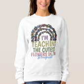 Sweatshirt Enseigner Boho Floral (Devant)