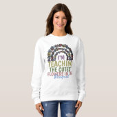 Sweatshirt Enseigner Boho Floral (Devant entier)
