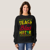 Sweatshirt Enseigner le Mois de l'Histoire Noire BHM Enseigna (Devant entier)