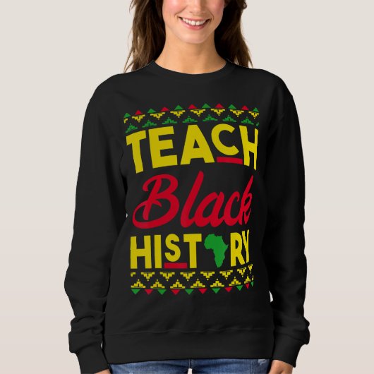 Sweatshirt Enseigner le Mois de l'Histoire Noire BHM Enseigna (Devant)