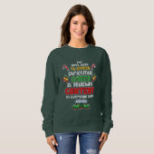 Sweatshirt Enseigner Noël (Devant entier)