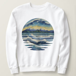 Sweatshirt Ensemble De Peintures De Style Van Gogh, Une Mer A
