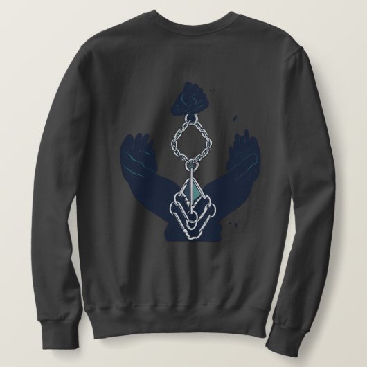 Sweatshirt Ensemble, nous nous élevons : Unis dans la liberté (Design dos)
